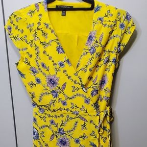 Banana Republic, size 0, yellow floral dress